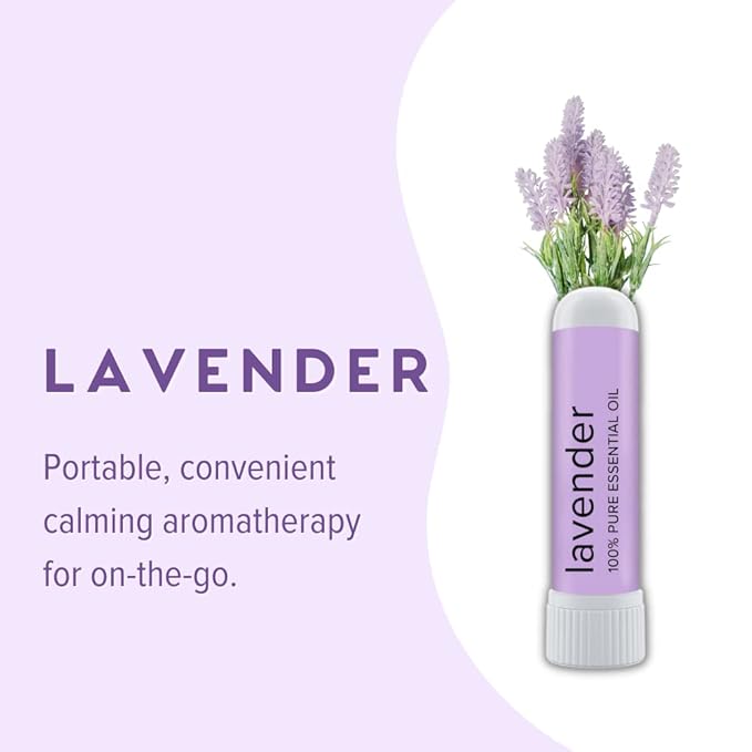 MOXE Lavender Essential Oil Nasal Inhaler, Therapeutic No-Mess Aromatherapy, Relaxation, Naturally Calming, Before Sleep Routine, Uplifts Mood, Pure and Undiluted, Made in USA (1 Pack)