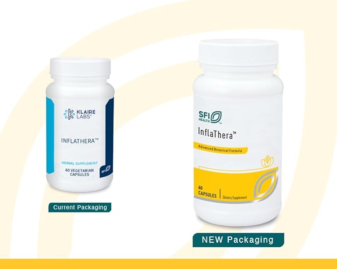 Klaire Labs SFI Health Inflathera - Phytonutrient Blend with Turmeric & Knotweed, Designed to Support Inflammation Response (60 Capsules)