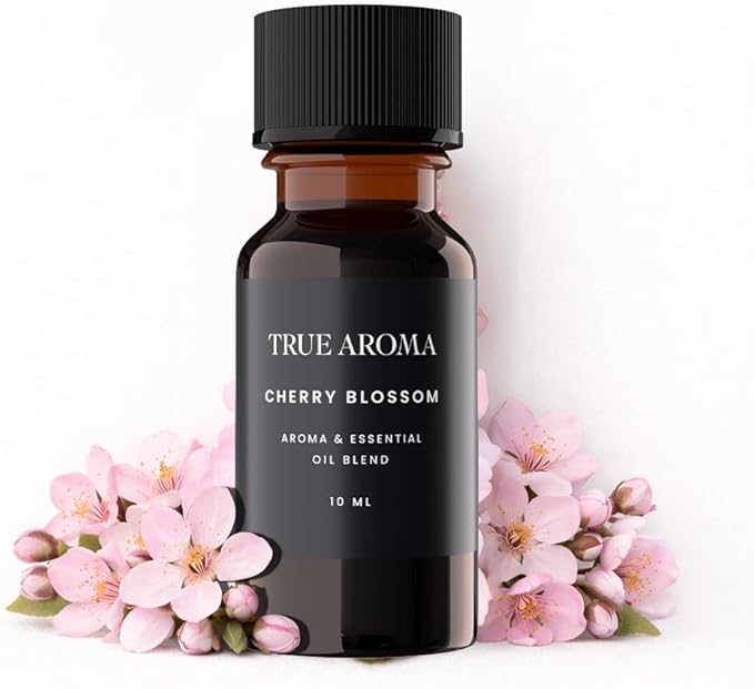 100% Pure Cherry Blossom Essential Oil | Japanese Cherry Blossom Scented Oil for Diffusers | Luxury Premium Grade, Undiluted, Natural, Aromatherapy Fragrance — 10 ML