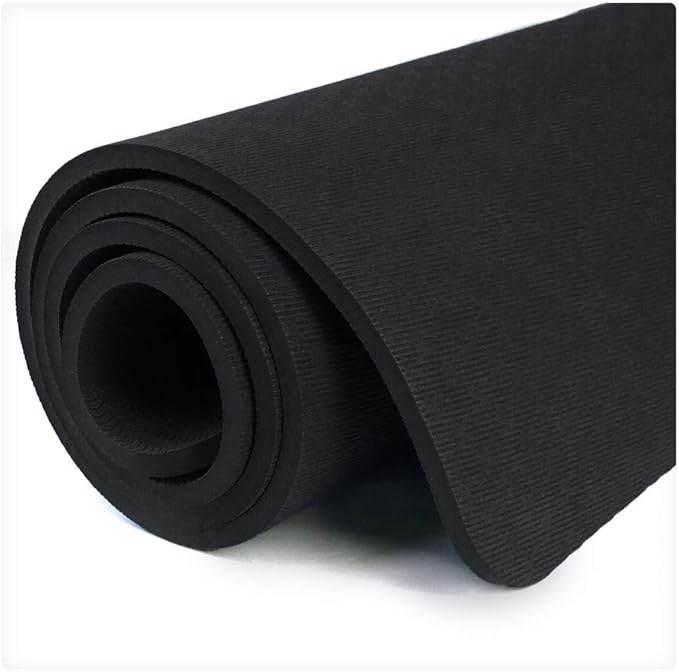 Hatha Yoga Extra Thick TPE Yoga Mat - 72"x 32" Thickness 1/2 Inch -Eco Friendly SGS Certified - With High Density Anti-Tear Exercise Bolster For Home Gym Travel & Floor Outside