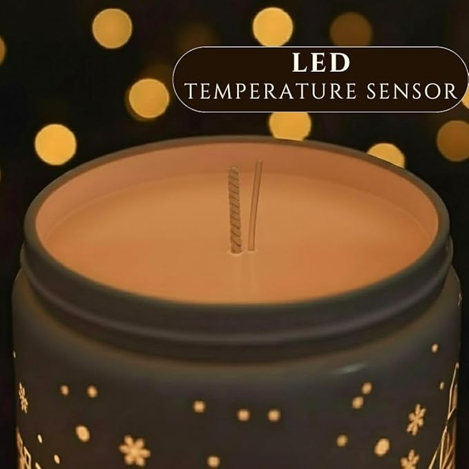 Coffee Chocolate Scented Candle (White Jar), 40-Hour Burn, Dual Light Glow, Premium Soy Wax, Rich Café Aroma Candle for Bedroom & Bathroom, Holiday Gift – 7oz (200g)