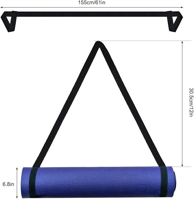 XYQMLY 4 Pcs Yoga Mat Strap,Adjustable Yoga Mat Multi-Purpose Straps Carrier Strap Yoga Sling for Yoga Mat Exercise,3 Color