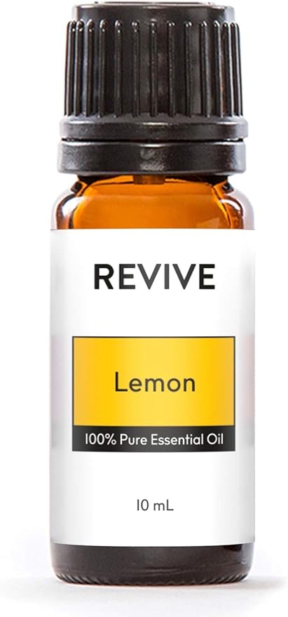 Lemon Essential Oil by Revive Essential Oils - REVIVEEO - 100% Pure Therapeutic Grade, for Diffuser, Humidifier, Massage, Aromatherapy, Skin & Hair Care