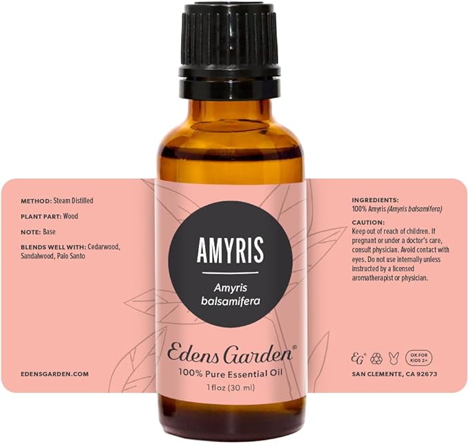 Edens Garden Amyris Essential Oil, 100% Pure Therapeutic Grade (Undiluted Natural/Homeopathic Aromatherapy Scented Essential Oil Singles) (Amyris, 30 ml)