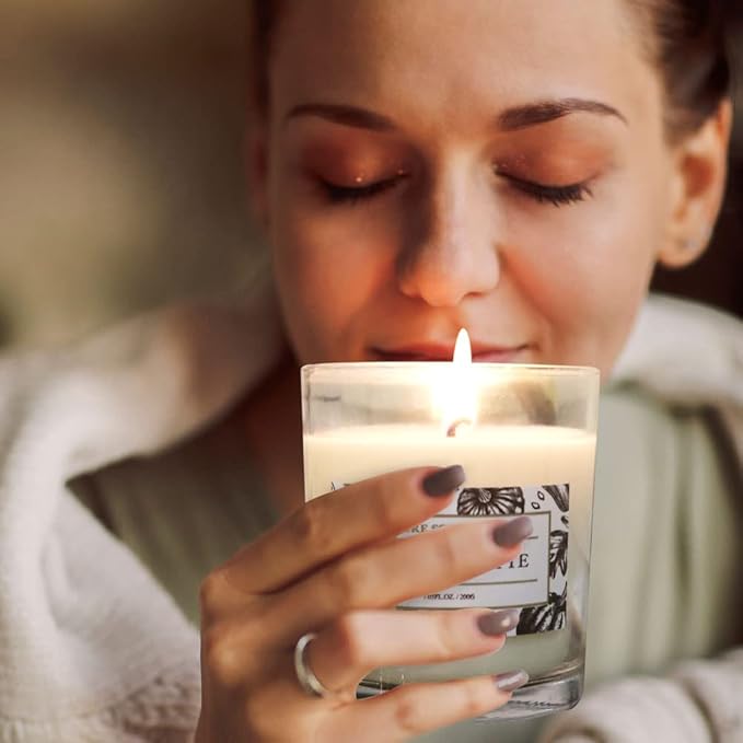 Aronica Black Cherry Merlot Soy Candles with Messages, Fall Candles Bestfriend Gift, Energizing Fruity Scent for Home