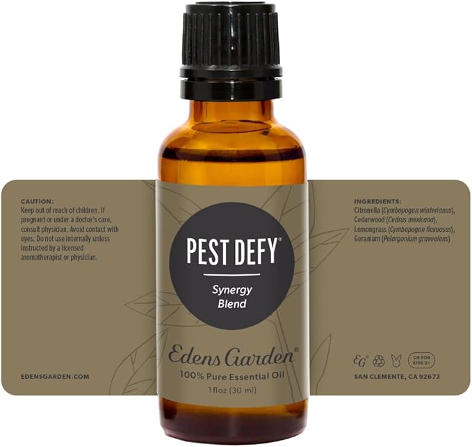 Edens Garden Pest Defy Essential Oil Blend- 100% Pure Premium Grade, Undiluted, Natural, Therapeutic, Aromatherapy, The Best for Skin, Face, Kid Safe 30 ml (1 fl oz)
