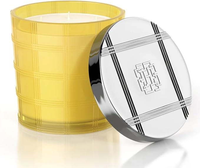 HomeWorx 50 oz. 4-Wick Limoncello Cupcake Luxe Glass Candle | Jumbo Premium Candle by Slatkin + Co. | 90+ Hours of Burn with Gift Box