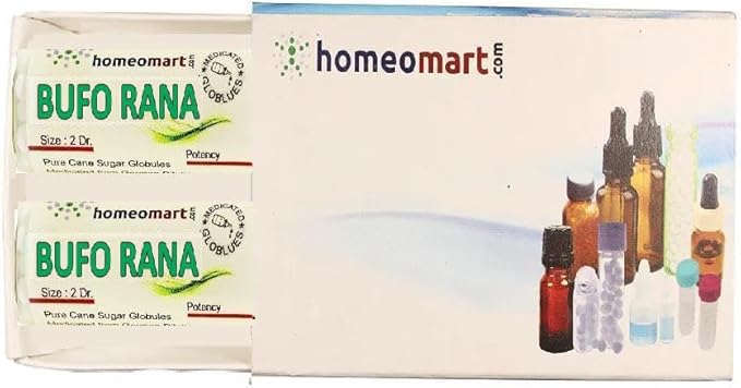 Homeomart.com Bufo Rana Homeopathy Pellets (Pills) in 6C Potency, Pack of 2