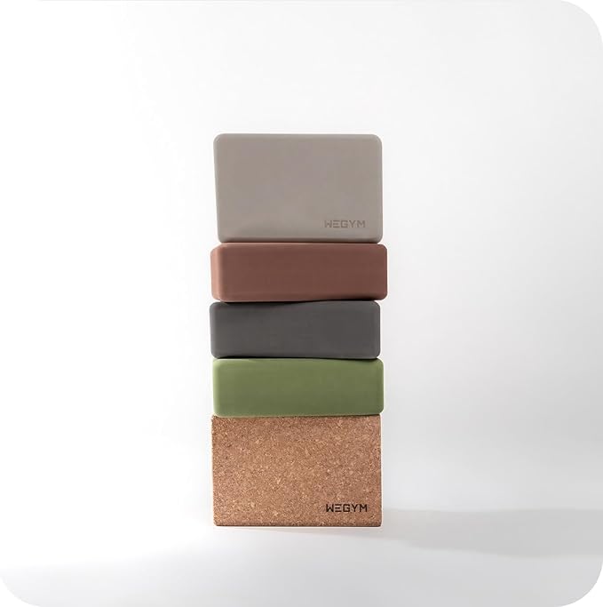 WeGym Yoga blocks with Anti-Slip, Comfortable Grip, Sturdy Sides for Secure Workouts at Home, for Yoga, and Pilate Training