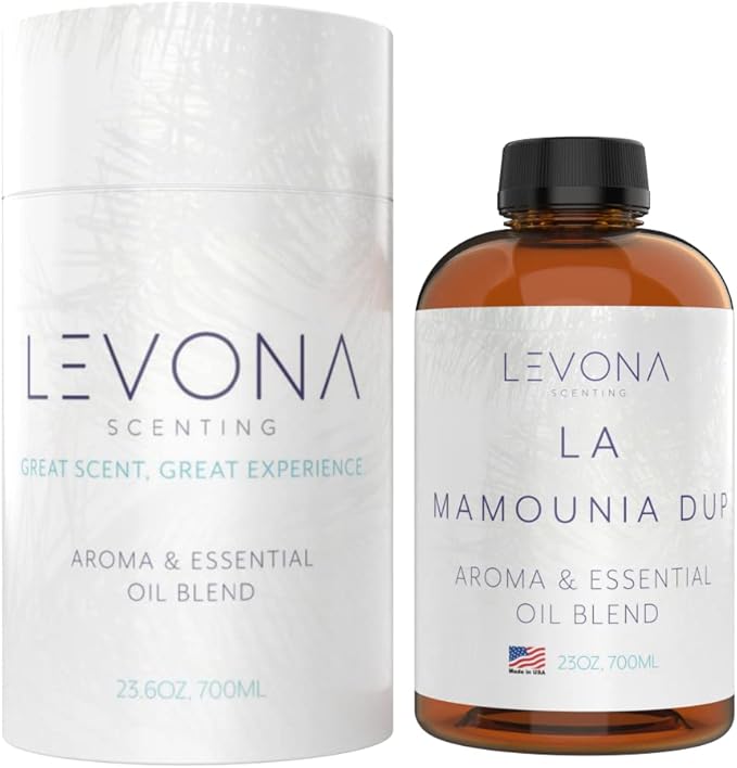 Levona Scent Aroma Diffuser Oil: Oil Diffuser Essential Oils for Diffusers for Home Luxury Scents - La Mamounia Dup Fragrance Oil - Clean & Fresh with Notes of Citrus, Rosewood, Amber & Pine -700 Ml