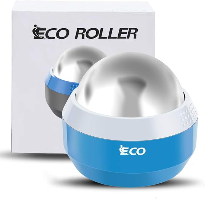 iECO Cryosphere Cold Massage Roller Ball - Massage Ball for Cold & Heat Relief, Myofascial Release, Trigger Point Therapy, Muscle Knots - Deep Tissue Ice Massager