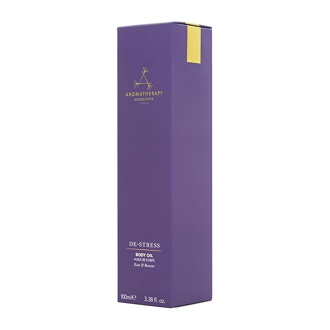 Aromatherapy Associates De-Stress Body Oil Made with Ginger and Rosemary Essential Oils and Arnica Flower Extract (3.4 fl oz)