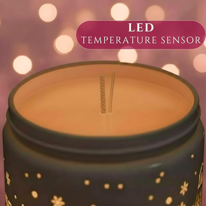 Vanilla & Strawberry Scented Candle (White Jar), 40-Hour Burn, Dual Light Glow, Premium Soy Wax Blend, Dessert-Inspired Aromatherapy Candle for Bedroom & Bathroom – 7oz (200g)