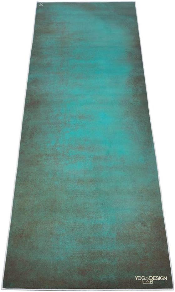 yogadesignlab | The HOT Yoga Towel | Premium Non Slip Colorful Towel | Designed in Bali | Eco Printed + Quick Dry + Mat Sized | Ideal for Hot Yoga, Bikram, Ashtanga, Sport, Travel! (Aegean Green,)
