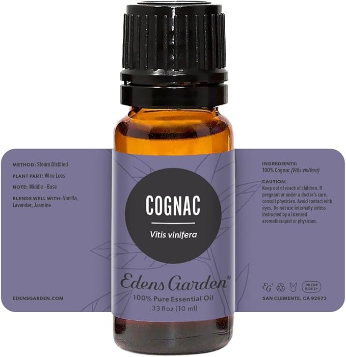 Edens Garden Cognac Essential Oil- 100% Pure Premium Grade, Undiluted, Natural, Therapeutic, Aromatherapy, The Best for Diffuser, Candle, Laundry, Humidifiers 10 ml (0.33 fl oz)