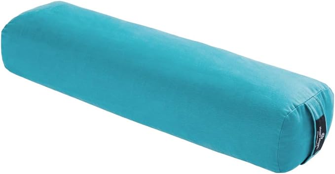 Hugger Mugger Junior Yoga Bolster - Narrower Profile, Very Firm, Great for Smaller Yogis, Heart-Opening poses or Under the Knees, Handmade in USA