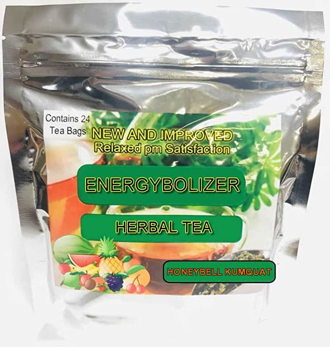 Energybolizer Perfect Weight Herbal Tea (24 Bags)| Natural Energy Booster for Women and Men | Increase Energy, Improve Digestion (Honeybell Kumquat)