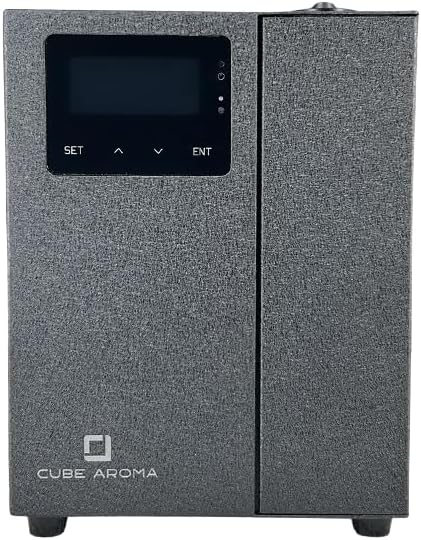 CA-500S Black Diffuser w/Fragrance - Aromatherapy Diffuser - Wall Mount Essential Oil Diffuser - WiFi & BT Control - Durable Metallic Hard Casing - Timer - Adjustable - HVAC Compatible