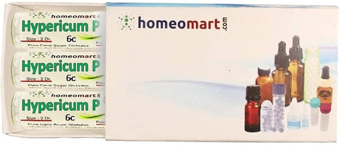 homeomart.com Hypericum Perforatum Homeopathy Pellets (Pills) in 6C Potency, Pack of 3