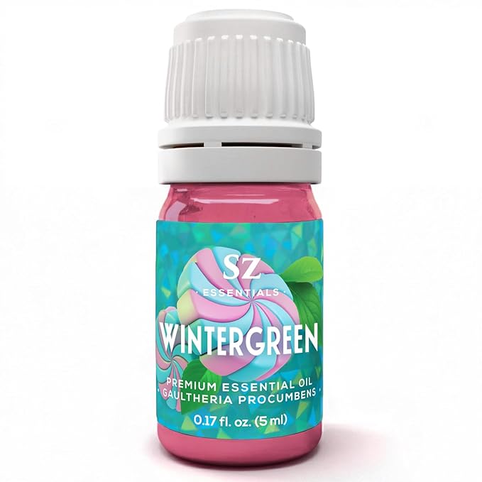 Wintergreen Essential Oil 100% Pure & Natural – Gaultheria procumbens – Therapeutic Grade, Undiluted – Sweet Minty Birch Aroma – Refreshing Aromatherapy Oil – Made in The USA – 5mL