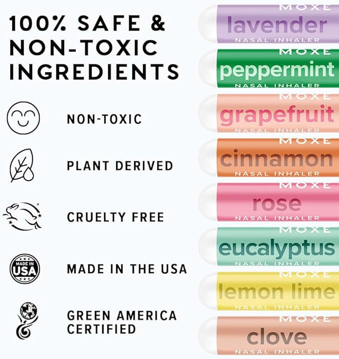 MOXĒ Smell Training Kit, Made in USA, 8 Essential Oils, Olfactory Regeneration, Helps Restore Sense of Smell, Natural Therapy for Smell Loss (Phase 1 & Phase 2 Bundle)