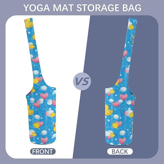 Meaudiwes Stylish Yoga Mat Bag for Women Exercise Mat Holder with Shoulder Strap Yoga Mats Totes Sports Storage Bag