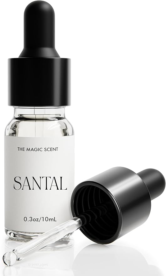 The Magic Scent Santal Diffuser Oil - Fragrance Scent - Cold-Air & Ultrasonic - Santal Essential Oil - Diffuser Oils Scents for Home - Sandalwood Oil - 0.3 fl oz, 10 mL