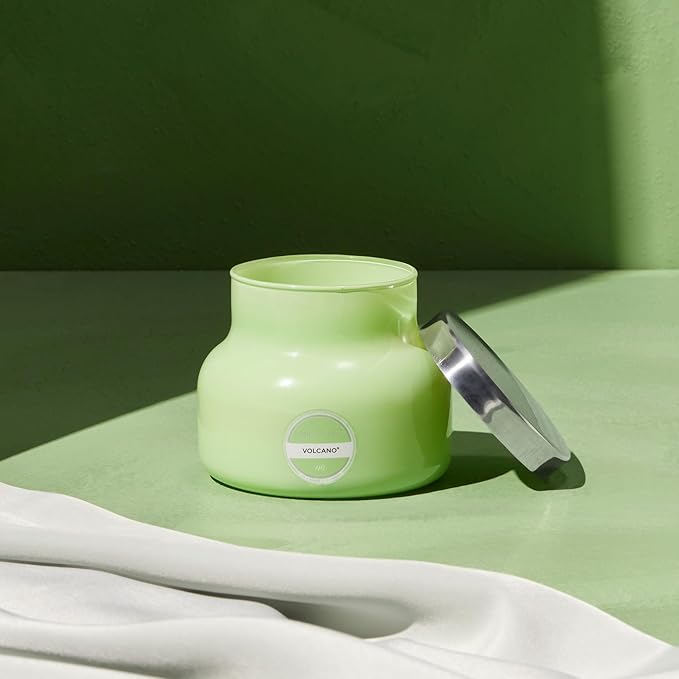 Capri Blue Volcano Scented Candles - Luxury Candles for Home Scented with Tropical Fruit & Sugared Citrus - Long Lasting Soy Wax Blend - Petite Glass Jar (Iced Matcha Green, 8 oz)