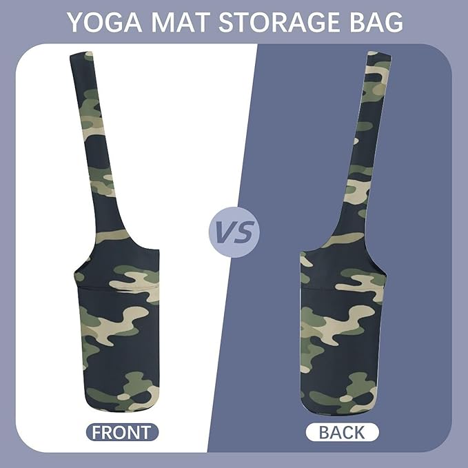 Aiyoolee Yoga Mat Bags, Large Tote Yoga Mat Carrier Holder with Water Bottle Pocket, Adjustable Shoulder Strap Storage Bag