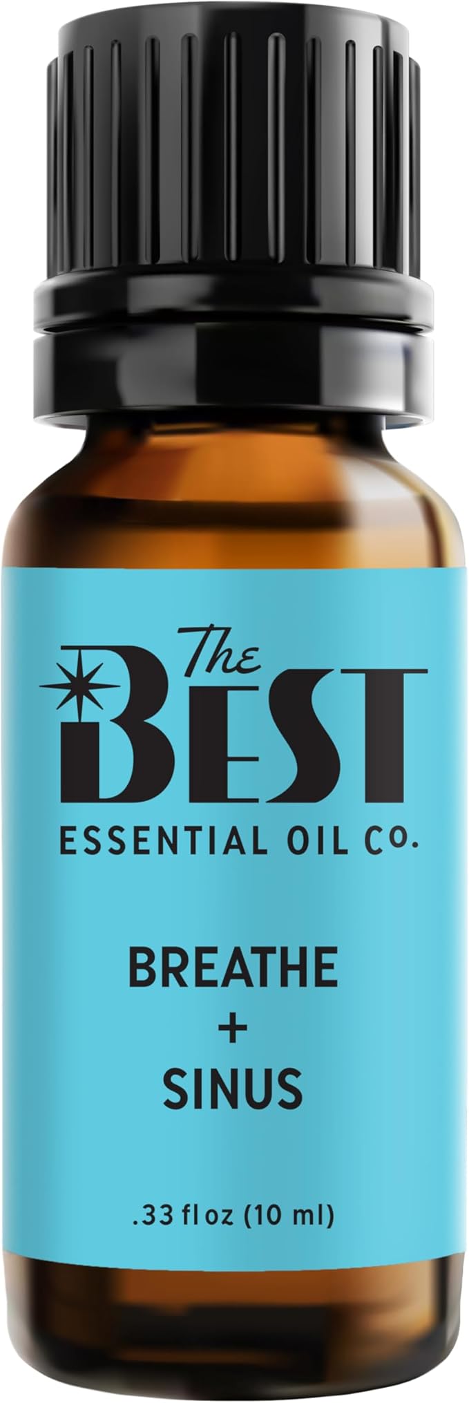 The Best Breathe + Sinus Essential Oil Blend- Premium Grade- 100% Pure & Natural for Aromatherapy, Diffuser, Spa, Massage, Air Freshener- 10 ml (.33 fl oz)
