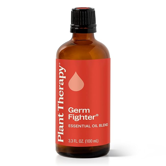 Plant Therapy Germ Fighter Essential Oil Blend 100% Pure, Undiluted, Natural Aromatherapy, Therapeutic Grade 100 mL (3.3 oz)