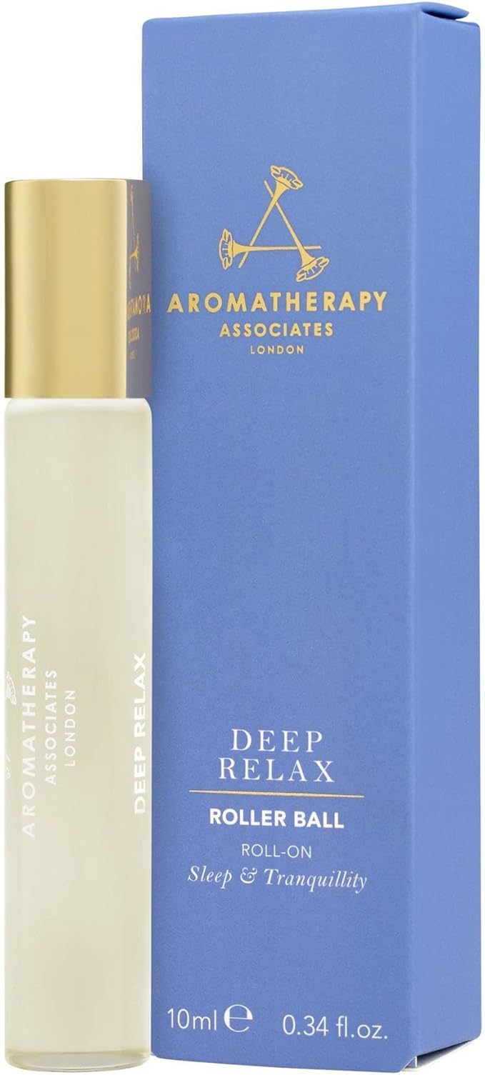 Aromatherapy Associates Deep Relax Roller Ball. Premium Blend of Vetivert, Chamomile and Sandalwood Essential Oils to Relax and Calm on The Go (0.34 fl oz)