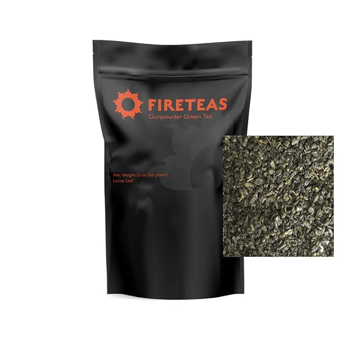 FIRE TEAS Gunpowder Tea Loose Leaf - Loose Leaf Tea -