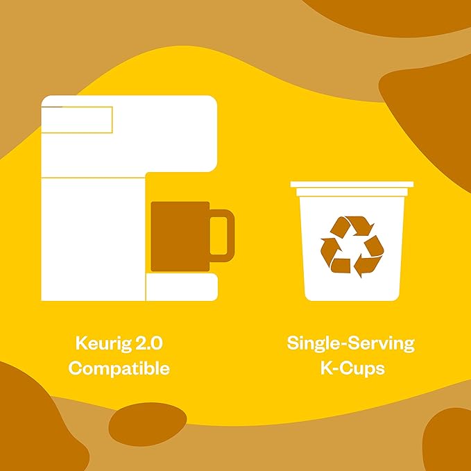 Organic Turmeric Ginger Tea K-Cup Pods, 24 Pods by FGO - Compatible with Keurig - Naturally Caffeine-Free Herbal Tea, Premium Green Tea is USDA Organic, Non-GMO, & Recyclable