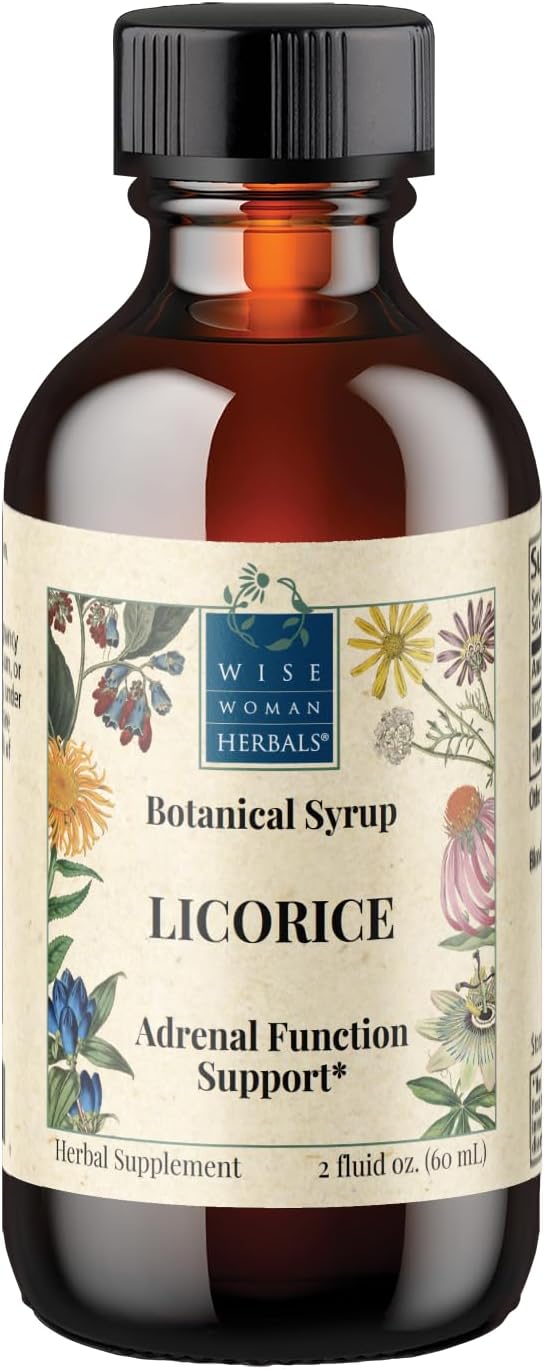 Wise Woman Herbals Licorice Botanical Syrup (Formerly Solid Extract) 4:1, Alcohol-Free, Herbal Digestive Comfort, Adrenal Balance, Immune, Respiratory & Healthy Inflammatory Response Support, 2 Fl Oz