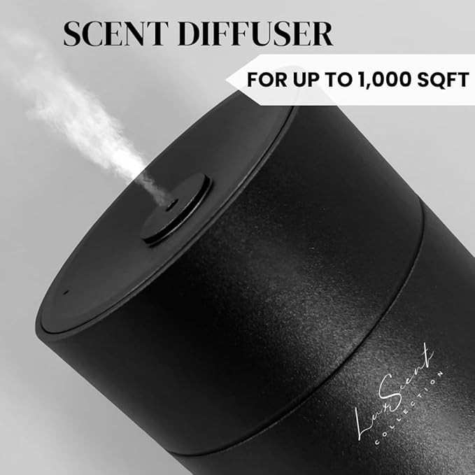Wireless Aroma Diffuser with 150mL Christmas Scent Oil 3-Pack Included - for up to 1000sq. ft Coverage - Hotel Scent Diffuser - Remote Control - Home Luxury Essential Oil Diffuser - Aromatherapy