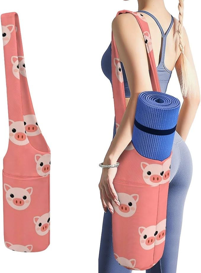 Meaudiwes Large Yoga Mat Bag Fit Most Size for Ladies Yoga Mats Carrier Bags Multi-Functional Exercise Mat Holder Storage Bag