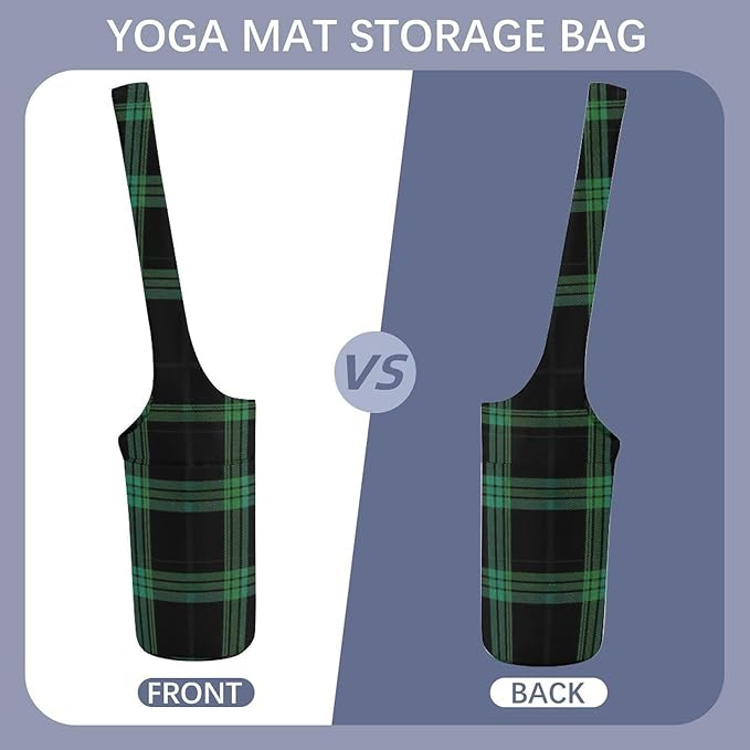 Aiyoolee Yoga Mat Bags, Large Tote Yoga Mat Carrier Holder with Water Bottle Pocket, Adjustable Shoulder Strap Storage Bag