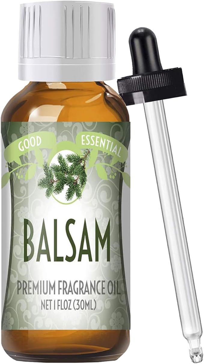 Good Essential Professional Balsam Fragrance Oil 30ml for Diffusers, Candles, Soaps, Lotions, Perfume, Soap & Candle Making 1 fl oz