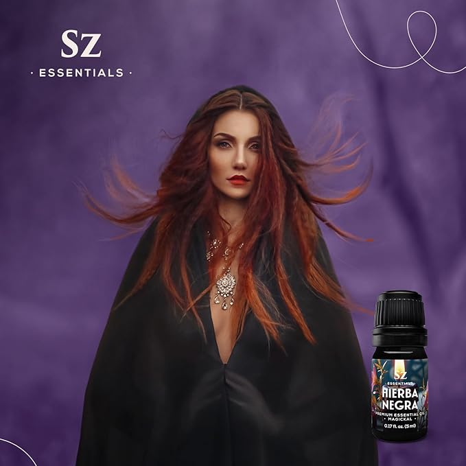 Hierba Negra Essential Oil 100% Pure (Black Grass) – Spiritual Protection, Banishing & Cleansing Oil for Wiccan, Hoodoo & Magick Rituals – Natural, Undiluted, Origin Argentina – 5mL