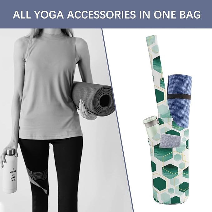 KKdskkds Fantasy Evil EyesYoga Mat Bag Large Opening Long Tote Yoga Mat with Pocket Fit Most Size Mats