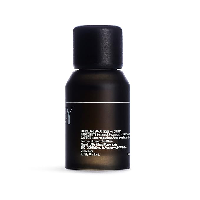 Vitruvi Legacy Woodsy Essential Oil Blend with Rose, Bergamot, Frankincense, Cedarwood