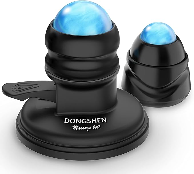 Massage Ball Deep Tissue 2 in 1 Mountable Muscle Massage Roller for Pain Relief, Trigger Point ，Relieve Fascia Muscle Knot and Joint Pain Relax Full Body