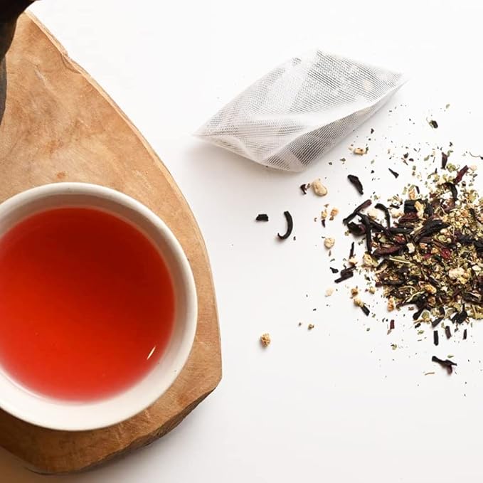 Grace Farms HERBAL TEA VARIETY Box (12 Enveloped Sachets) | 4 Naturally Sweet, Caffeine Free Flavors | Chamomile Citrus, Hibiscus Orange, Spearmint Rose, & Rooibos Chai | Organic, Fair Trade & Kosher | Gives Back 100% of Profits