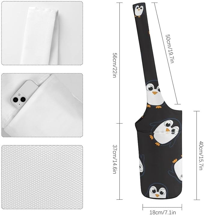 Aiyoolee Yoga Mat Bag Large Tote Carrier Holder with Water Bottle Pocket Yoga Bags