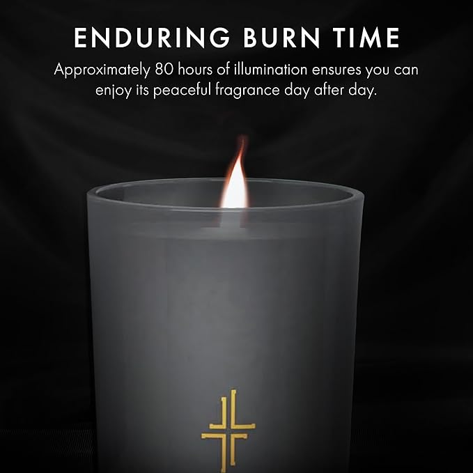 SAINT X Ali Landry Sacrament Scented Candle - Oud, Jasmine, & Vanilla Soy Coconut Aromatherapy Candle - Long-Lasting 80-Hour Burn Time - Decorative, Relaxing, Fragrant Home Decor & Gift