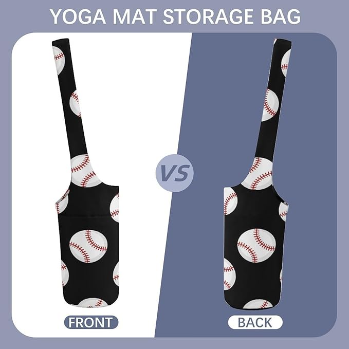 Aiyoolee Yoga Mat Bag Large Tote Carrier Holder with Water Bottle Pocket Yoga Bags