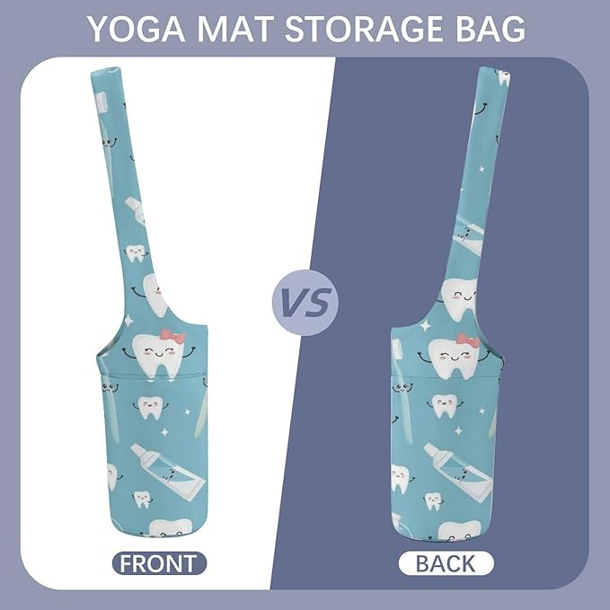 Aiyoolee Yoga Mat Bags, Large Tote Yoga Mat Carrier Holder with Water Bottle Pocket, Adjustable Shoulder Strap Storage Bag