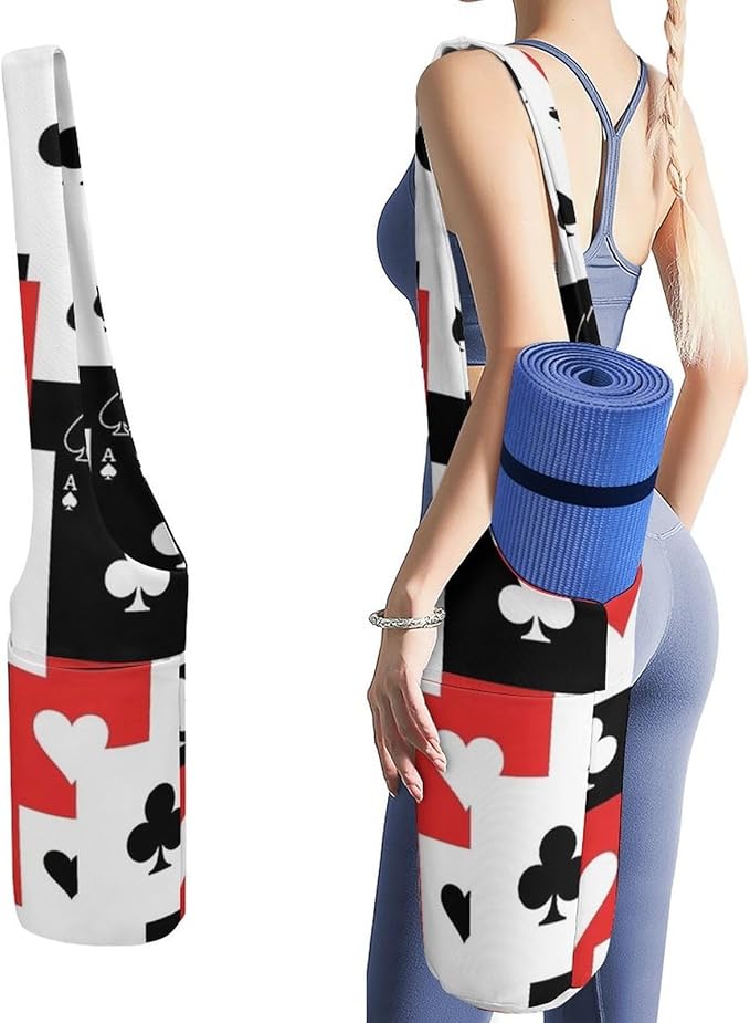 Aiyoolee Yoga Mat Bag Large Tote Carrier Holder with Water Bottle Pocket Yoga Bags