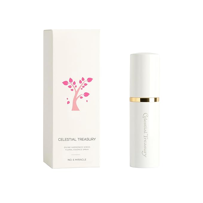 Blessed Floral Essence Spray - No.6 Miracle - Distilled Liquid from Five Elements Vitality Aqua with Harmonized Elixer - Courage, Emotional Comfort, Inner Peace, Resillience - 30ml